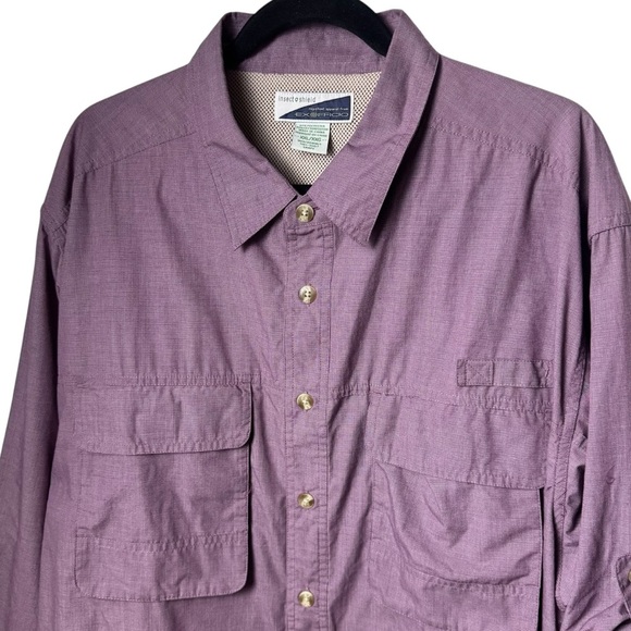 Exofficio Insect Shield Purple Lightweight Button up Outdoors Camping Hiking XXL - Picture 3 of 9